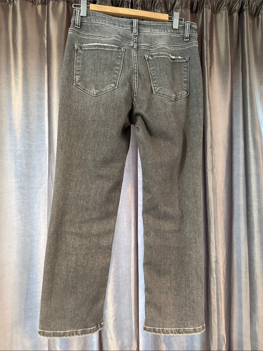 Flying Monkey High-Rise Straight-Leg Jeans in Washed Gray - Picture 3 of 3